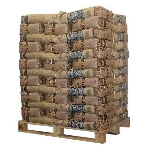Pellet di legno belgi Badger Pellets – Ptuttit 975kg (65 sacchi)