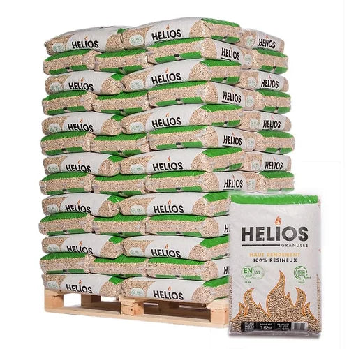 HELIOS pellet di legno ad alte prestazioni – Ptuttit 975kg (65 sacchi)