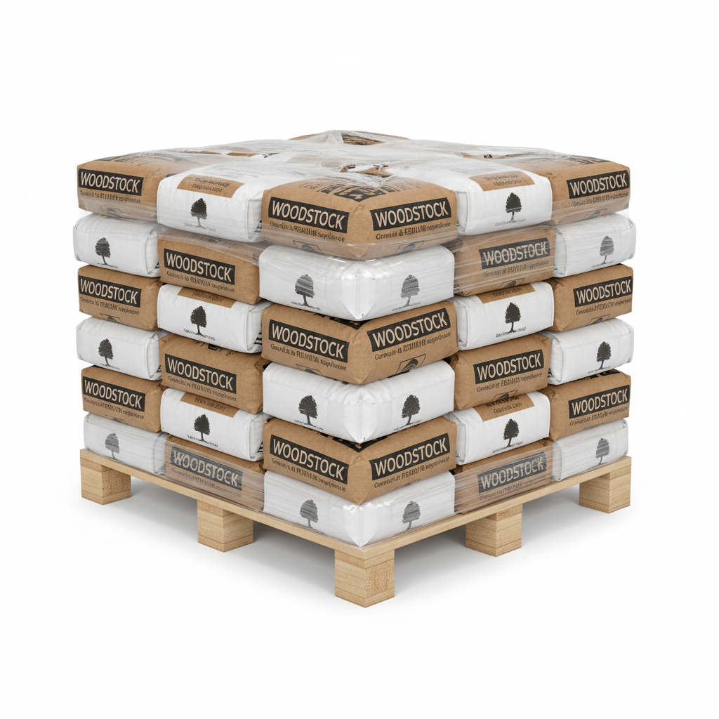 Pellet di legno francesi Woodstock® Premium – Ptuttit 990kg (66 sacchi)